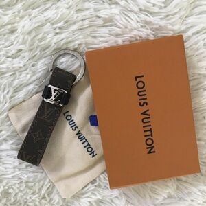 Louis Vuitton Dark Brown Key Holder with Silver Accent